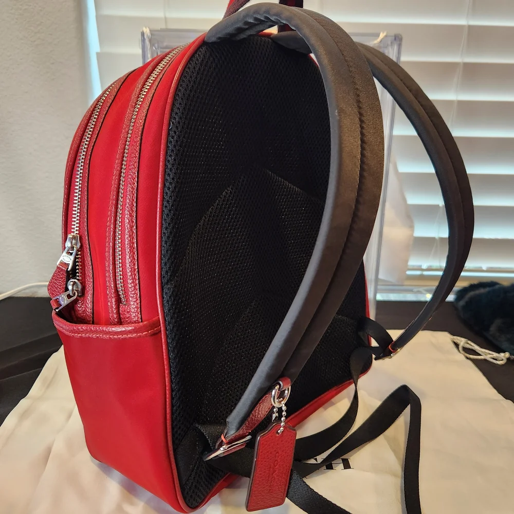 Coach Red Backpack - Picture 2 of 4